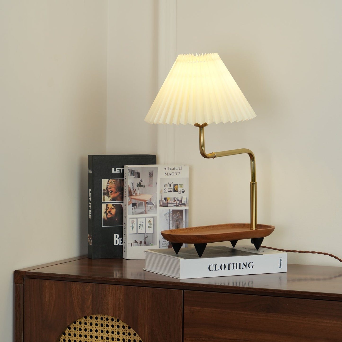 Pia TL Table Lamp | Wood and Iron Frame | 51 cm Height