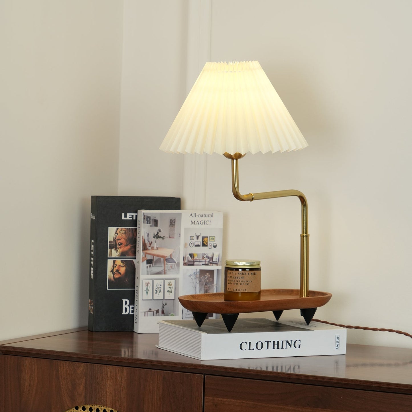 Pia TL Table Lamp | Wood and Iron Frame | 51 cm Height