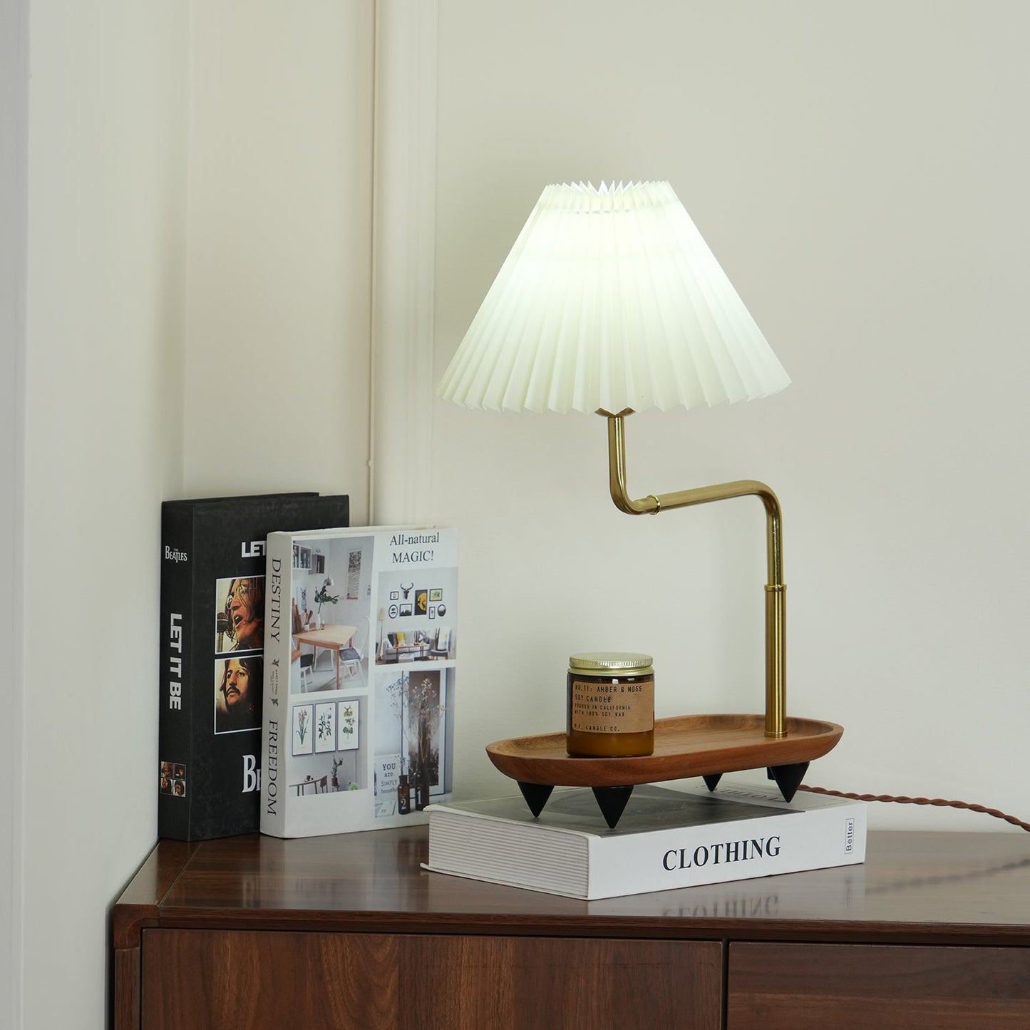 Pia TL Table Lamp | Wood and Iron Frame | 51 cm Height
