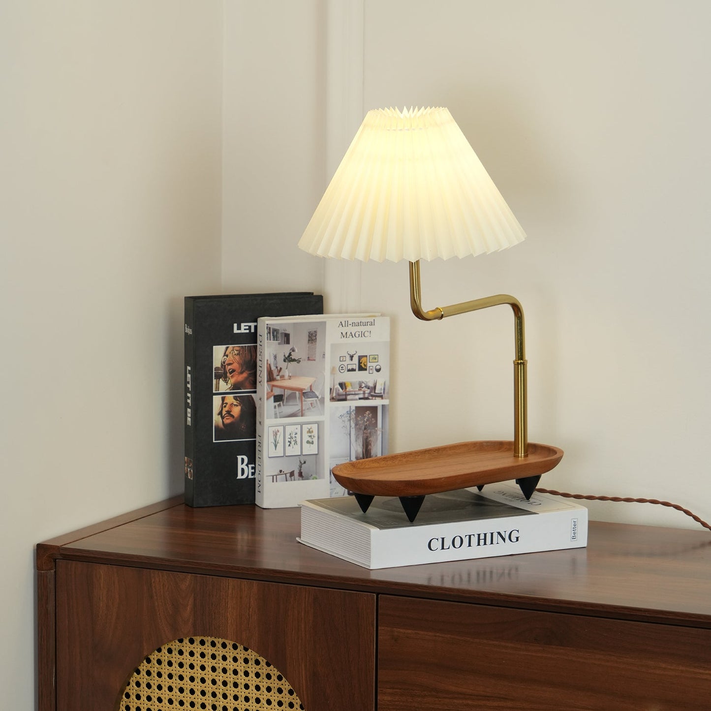 Pia TL Table Lamp | Wood and Iron Frame | 51 cm Height