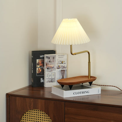 Pia TL Table Lamp | Wood and Iron Frame | 51 cm Height