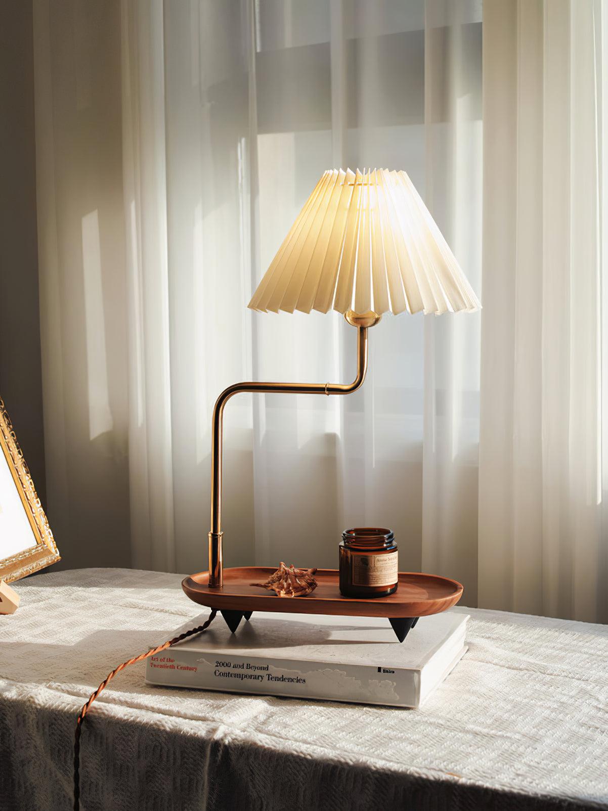 Pia TL Table Lamp | Wood and Iron Frame | 51 cm Height