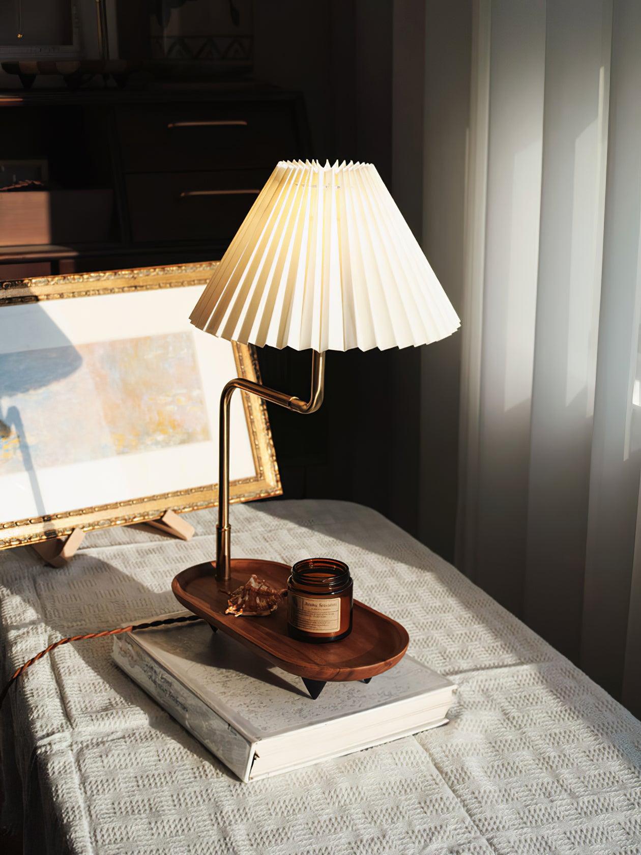 Pia TL Table Lamp | Wood and Iron Frame | 51 cm Height