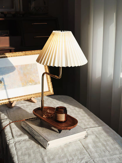 Pia TL Table Lamp | Wood and Iron Frame | 51 cm Height