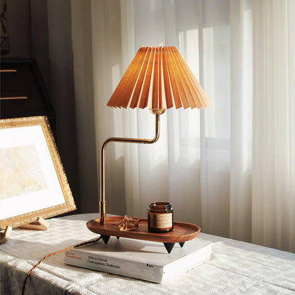 Pia TL Table Lamp | Wood and Iron Frame | 51 cm Height