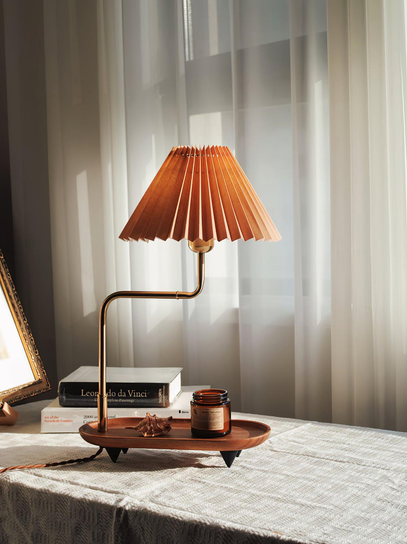 Pia TL Table Lamp | Wood and Iron Frame | 51 cm Height