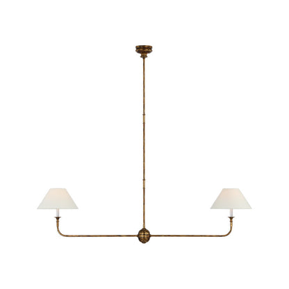 Piaf Chandelier | Premium Brass & Fabric | 2, 4, or 6 Lights
