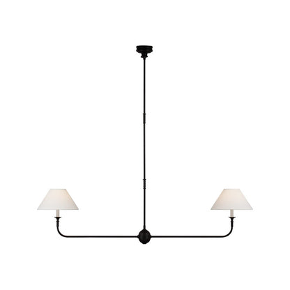 Piaf Chandelier | Premium Brass & Fabric | 2, 4, or 6 Lights