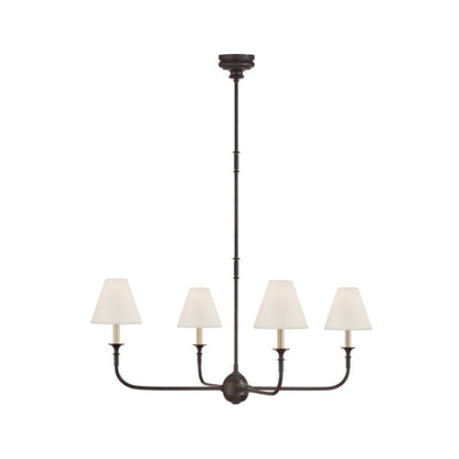 Piaf Chandelier | Premium Brass & Fabric | 2, 4, or 6 Lights
