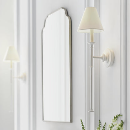 Luella Wall Lamp | Fabric & Metal | Black, Aged Gold, White