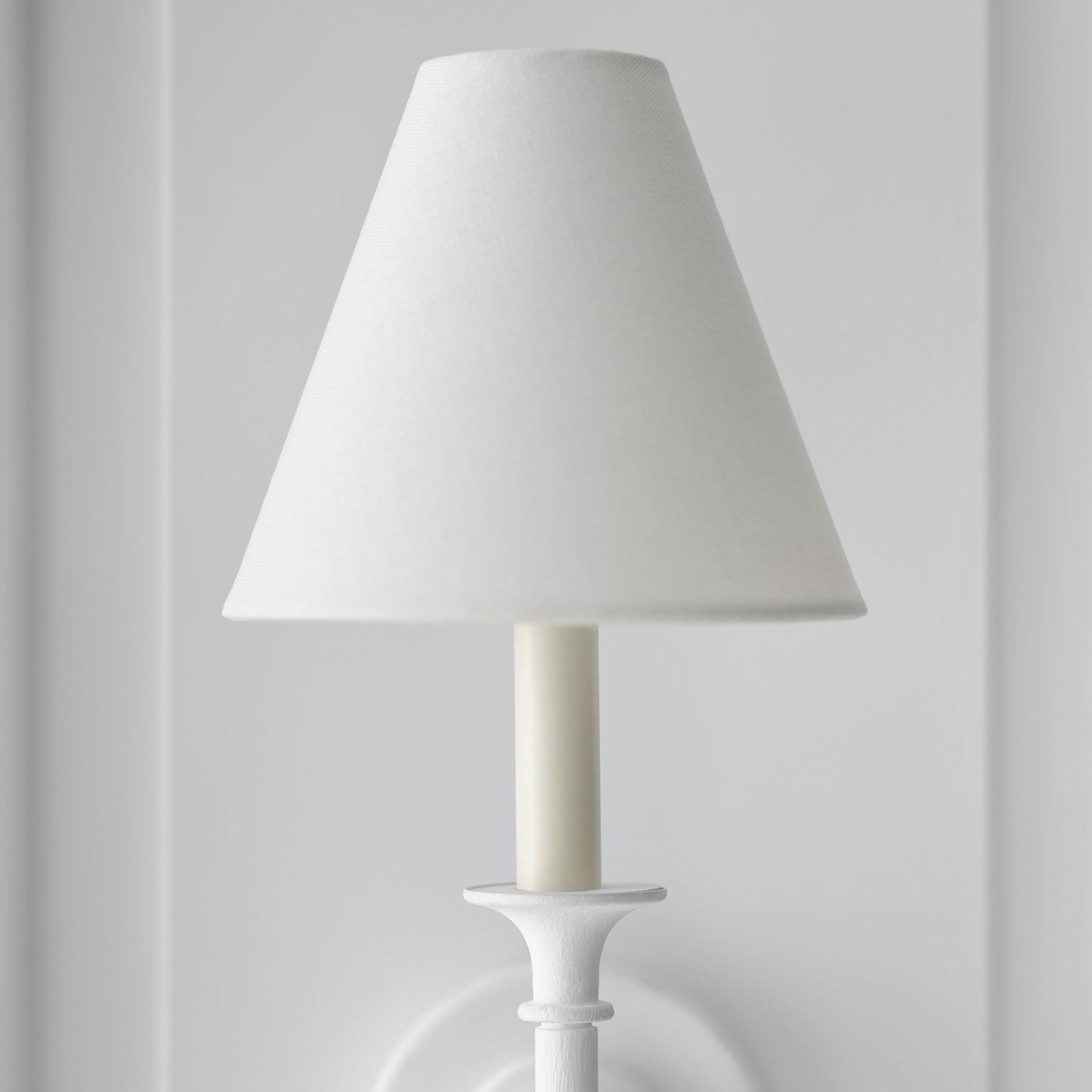 Luella Wall Lamp | Fabric & Metal | Black, Aged Gold, White