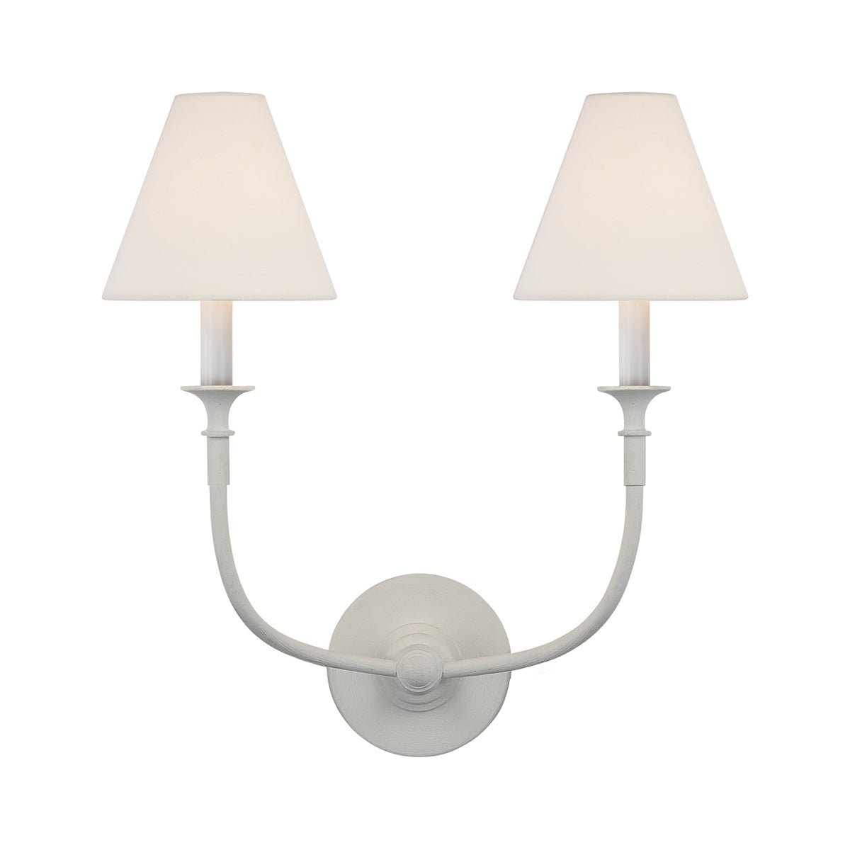 Luella Wall Lamp | Fabric & Metal | Black, Aged Gold, White