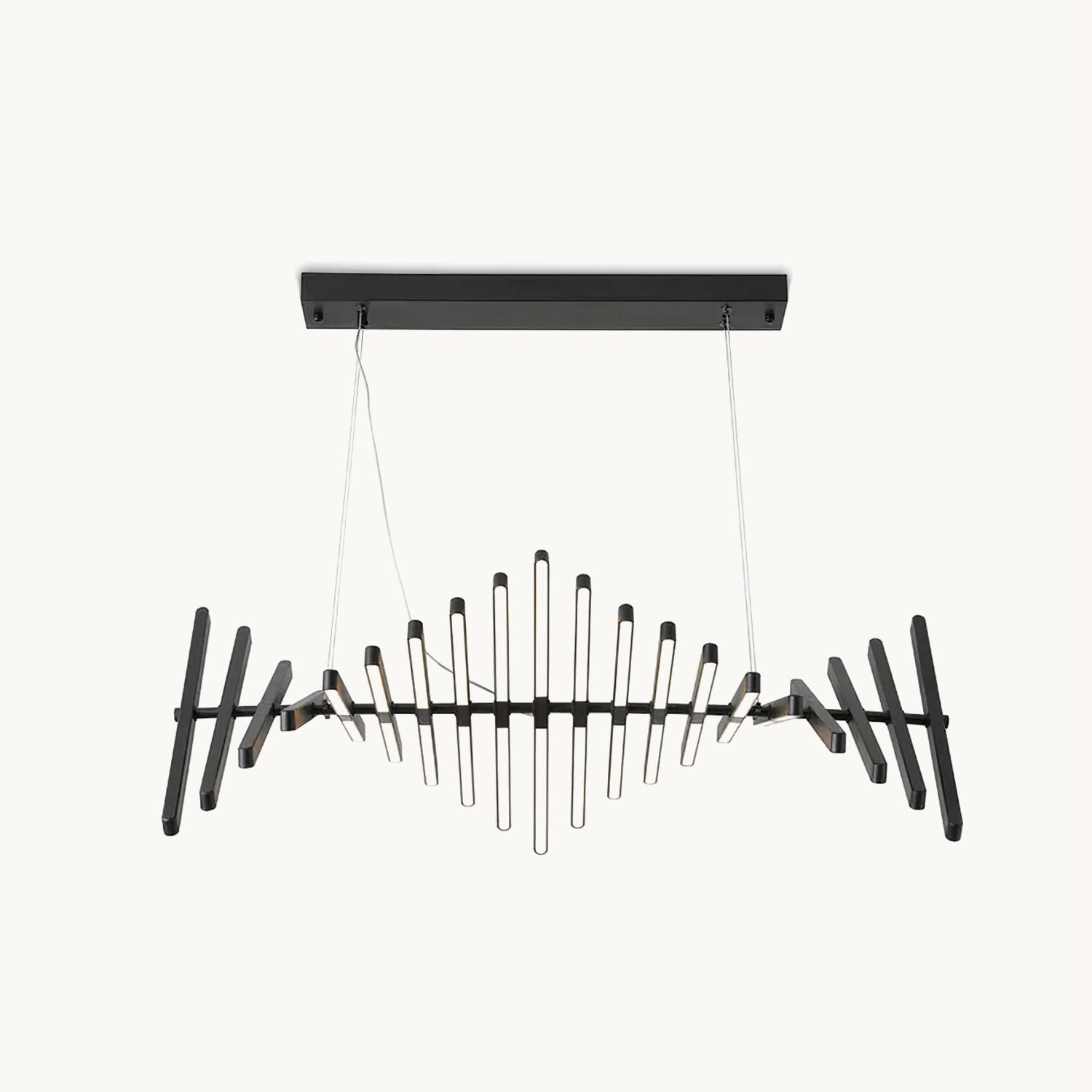 Piano Keys Black Chandelier