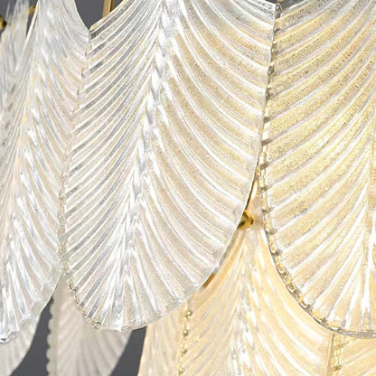 Murano Wall Sconce | Clear Textured Glass & Brass | Set of 2
