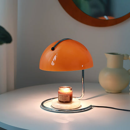 Pierre Table Lamp | Chrome Metal & Glass Accents | 24cm Diameter