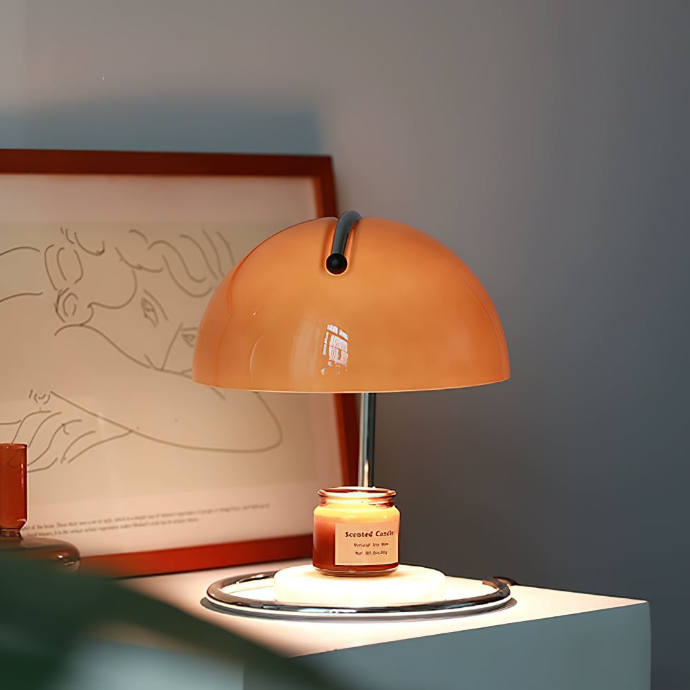 Pierre Table Lamp | Chrome Metal & Glass Accents | 24cm Diameter