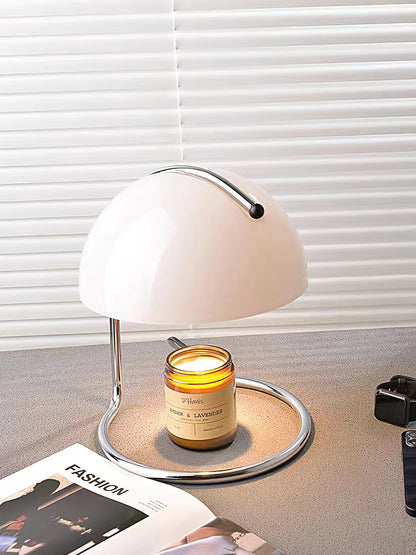 Pierre Table Lamp | Chrome Metal & Glass Accents | 24cm Diameter