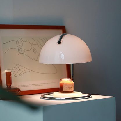 Pierre Table Lamp | Chrome Metal & Glass Accents | 24cm Diameter