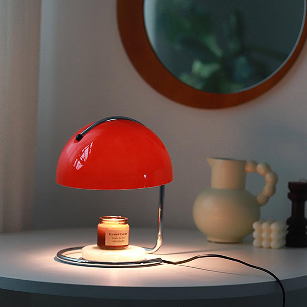 Pierre Table Lamp | Chrome Metal & Glass Accents | 24cm Diameter