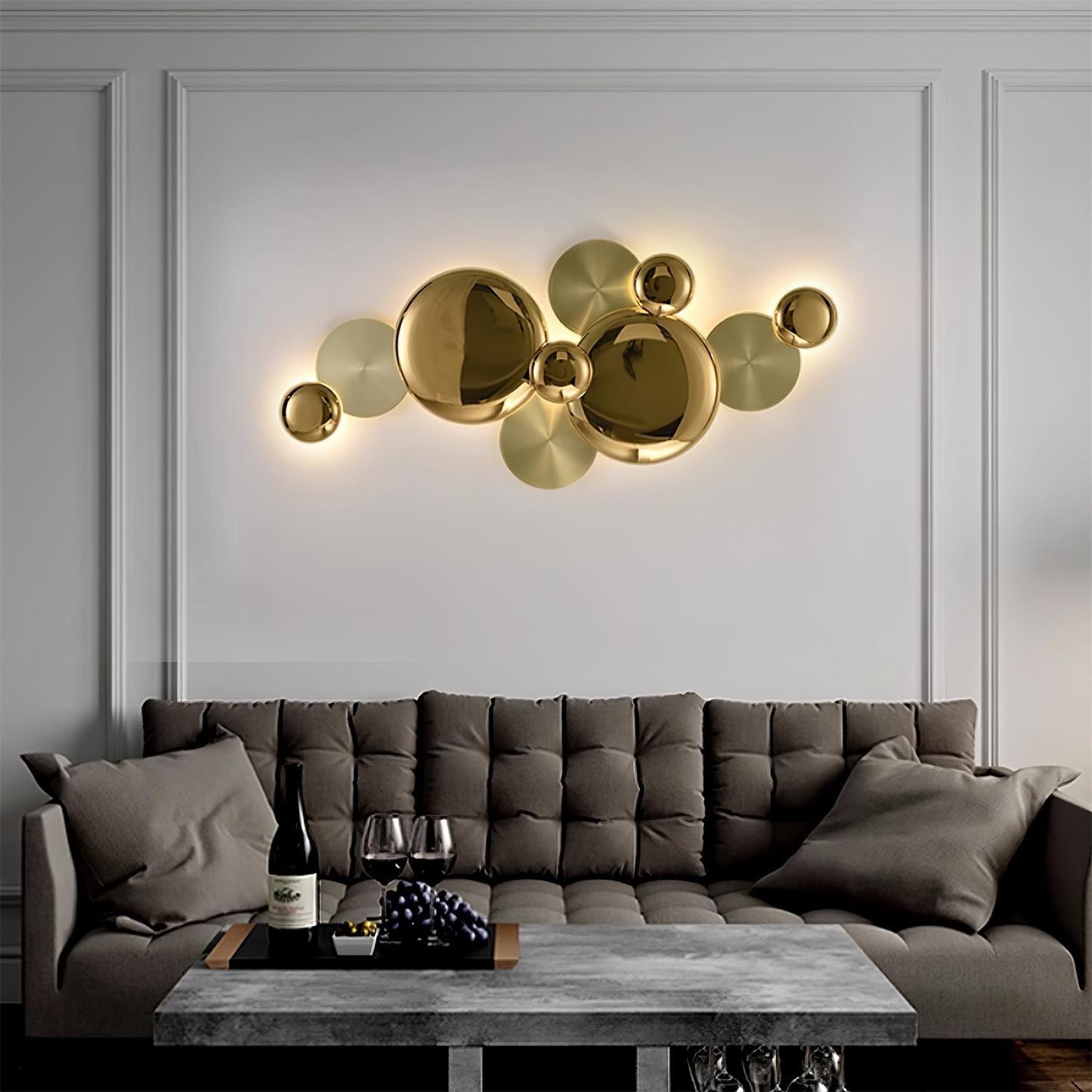 Luxury Wall Lamp | Copper Sconce | Gold Finish