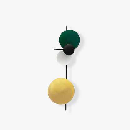 Planet Wall Lamp | Metal LED | Electric Blue & Indian Red