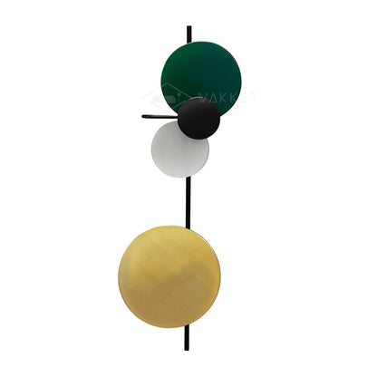 Planet Wall Lamp | Metal LED | Electric Blue & Indian Red