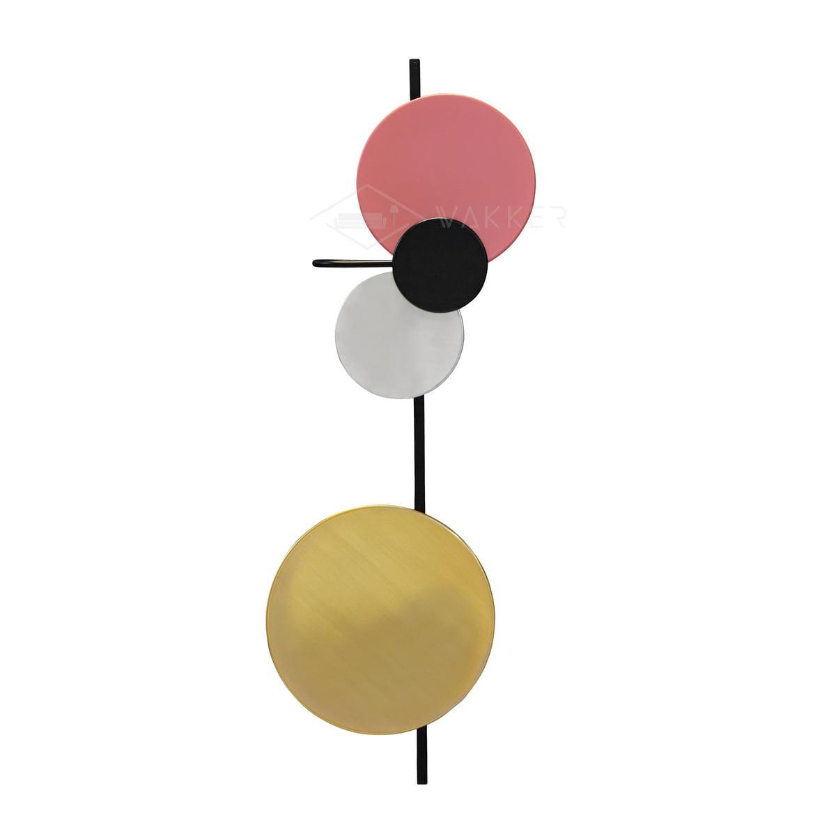 Planet Wall Lamp | Metal LED | Electric Blue & Indian Red