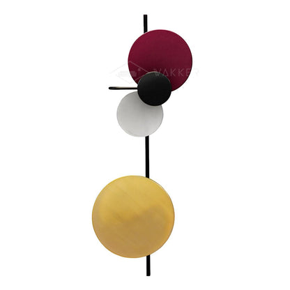 Planet Wall Lamp | Metal LED | Electric Blue & Indian Red