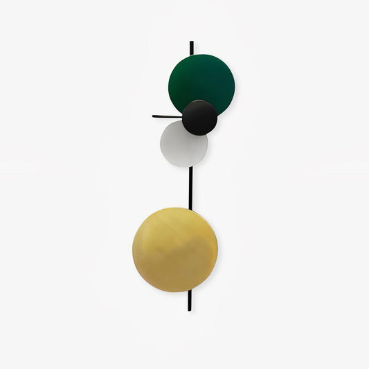 Planet Wall Lamp | Metal LED | Electric Blue & Indian Red