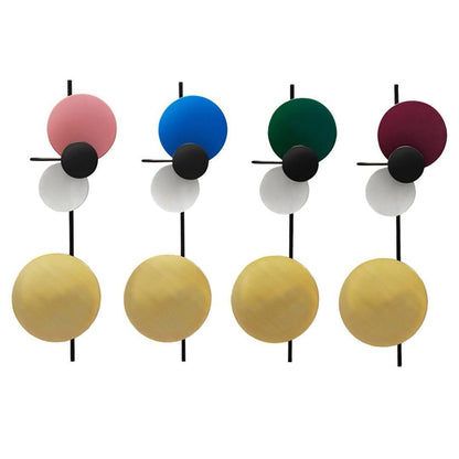 Planet Wall Lamp | Metal LED | Electric Blue & Indian Red