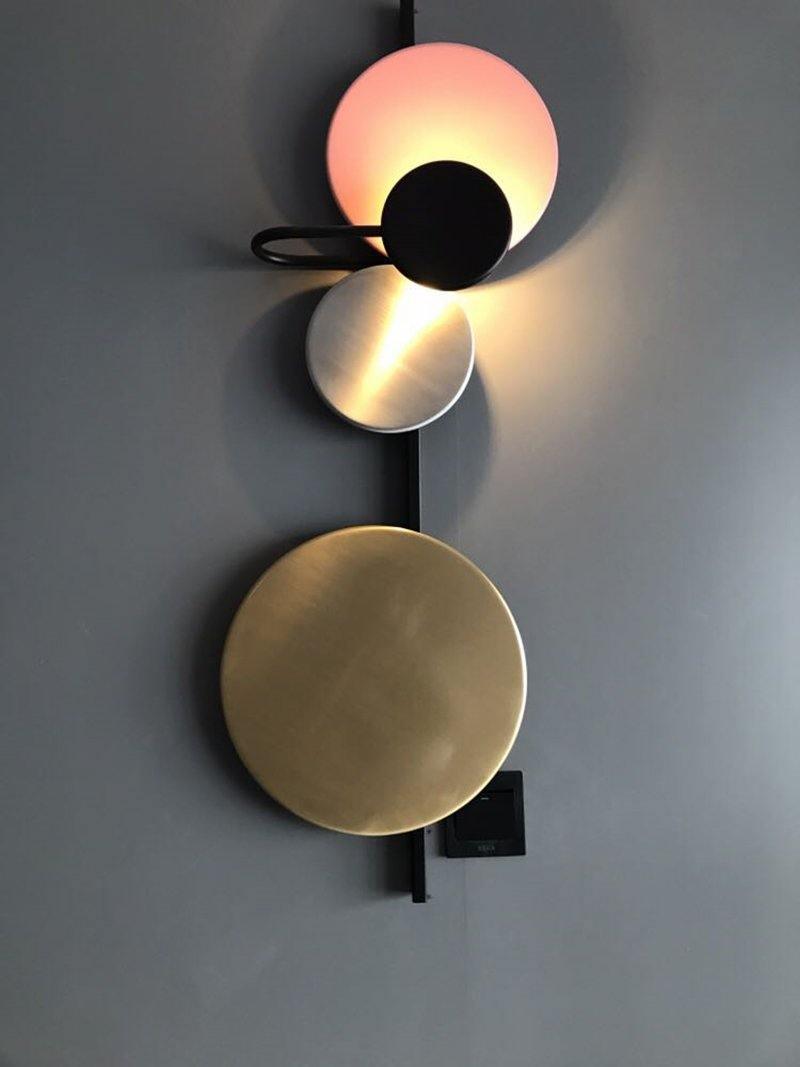 Planet Wall Lamp | Metal LED | Electric Blue & Indian Red