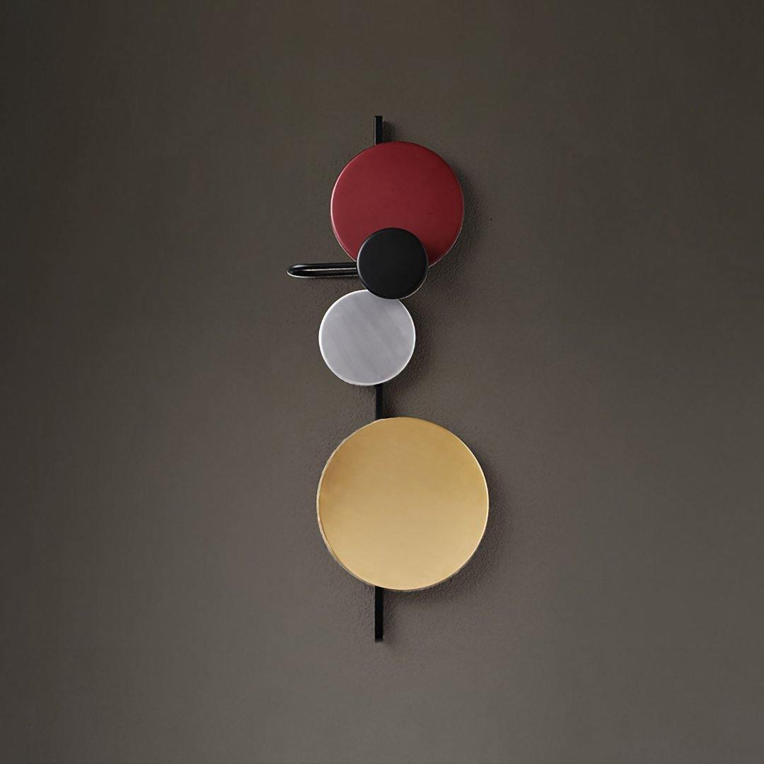 Planet Wall Lamp | Metal LED | Electric Blue & Indian Red