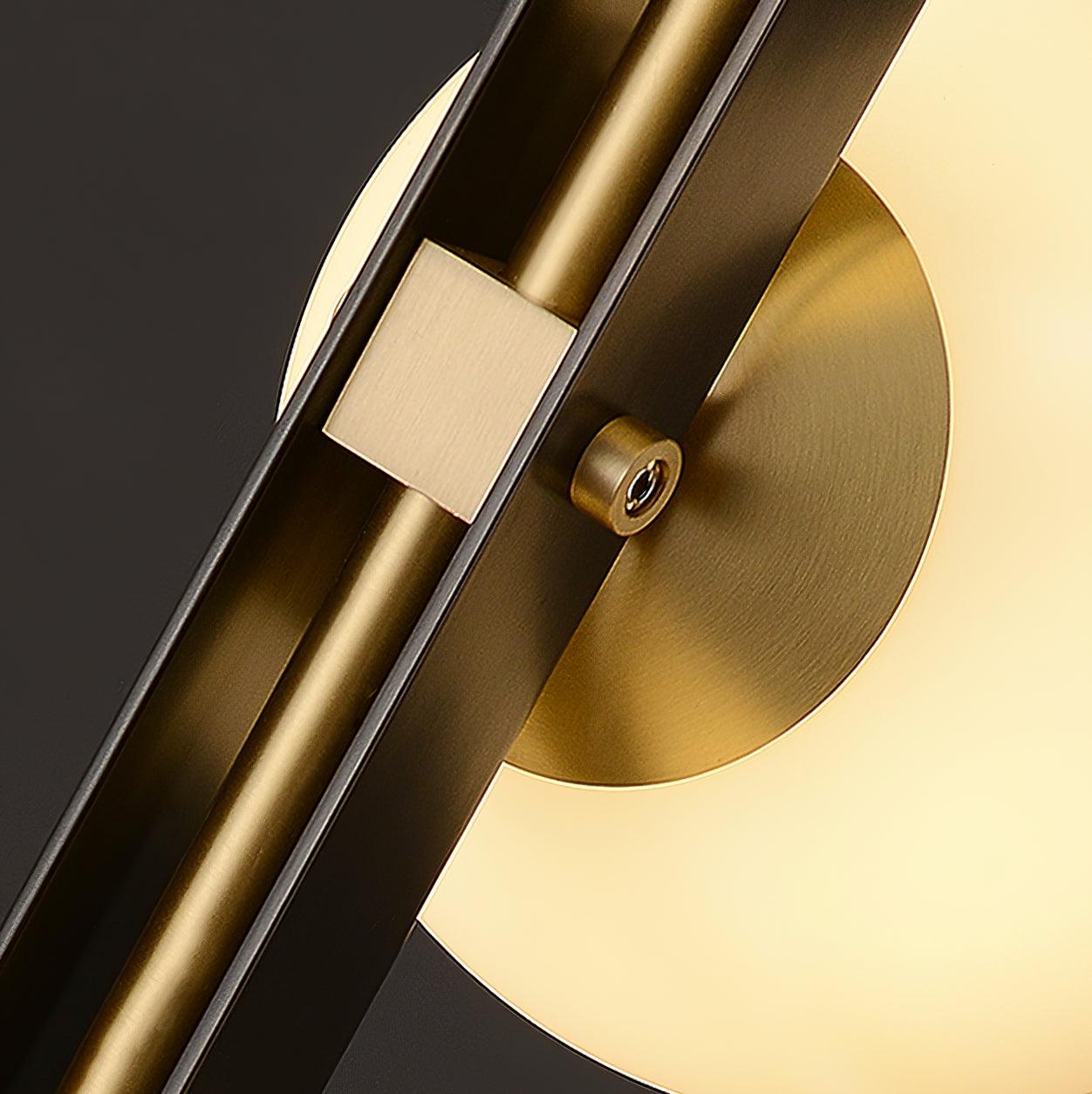 Planeta Wall Lamp | Brass & White Glass | Set of 2