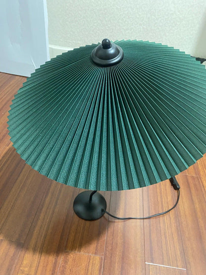 Table Lamp | Handcrafted Iron Base | Beige & White Shade