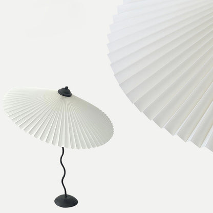 Table Lamp | Handcrafted Iron Base | Beige & White Shade