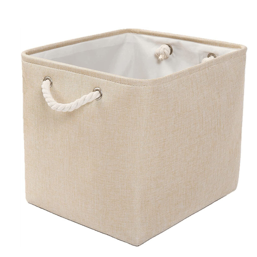 Canvas Storage Boxes | Beige | Set of 3