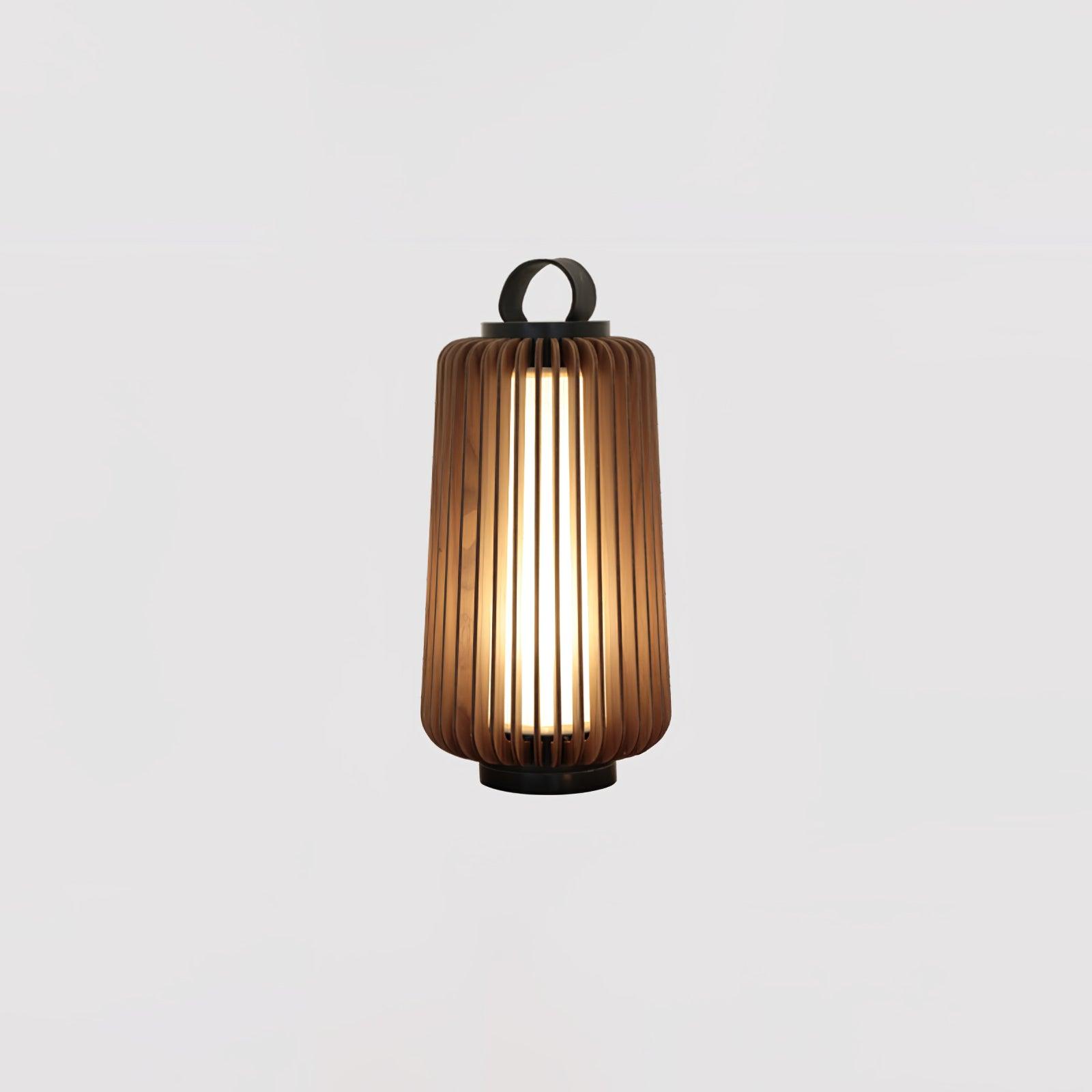 Outdoor Lantern | Waterproof Metal & Teak Wood | Integrated LED