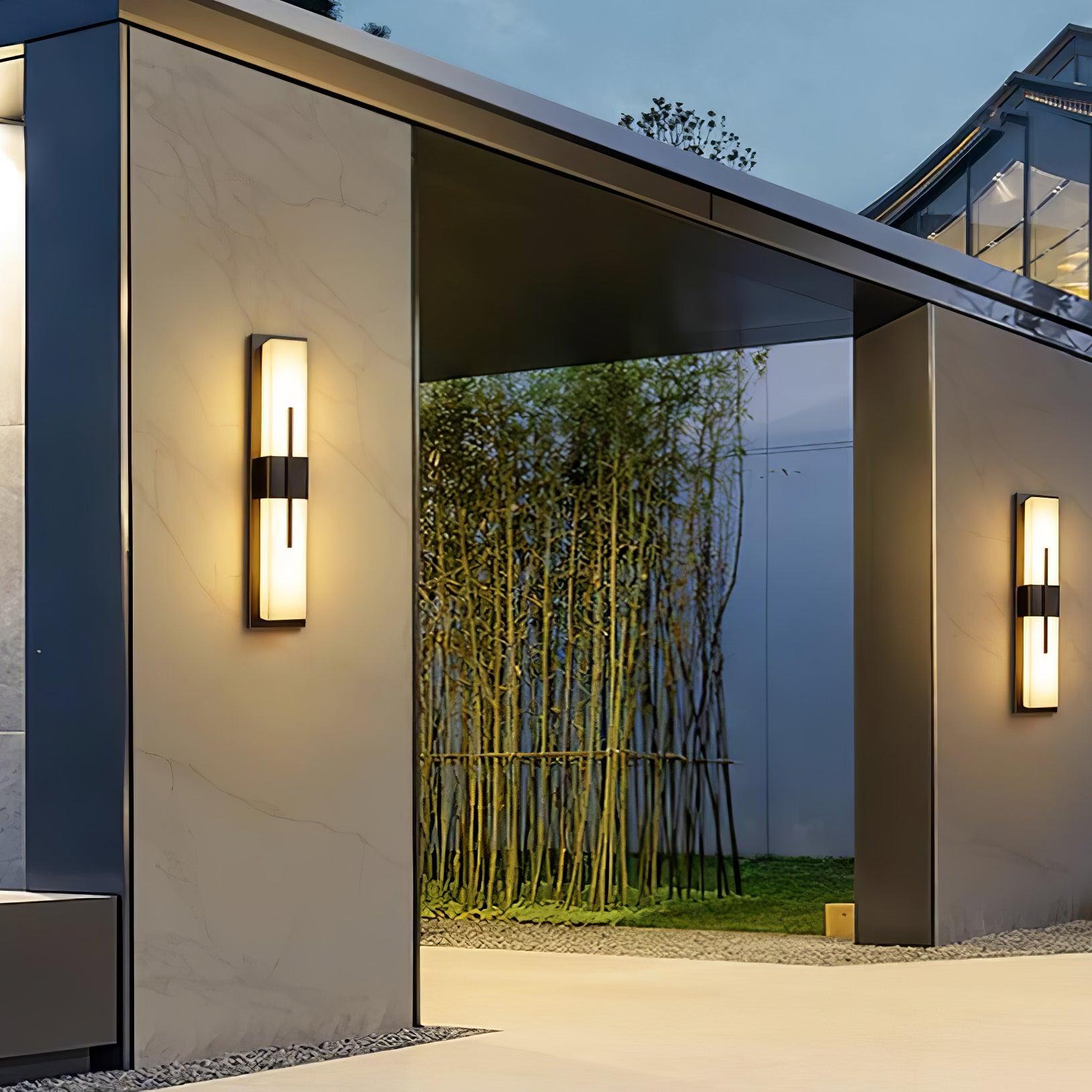Outdoor Wall Light | Stainless Steel & Acrylic | Set of 2