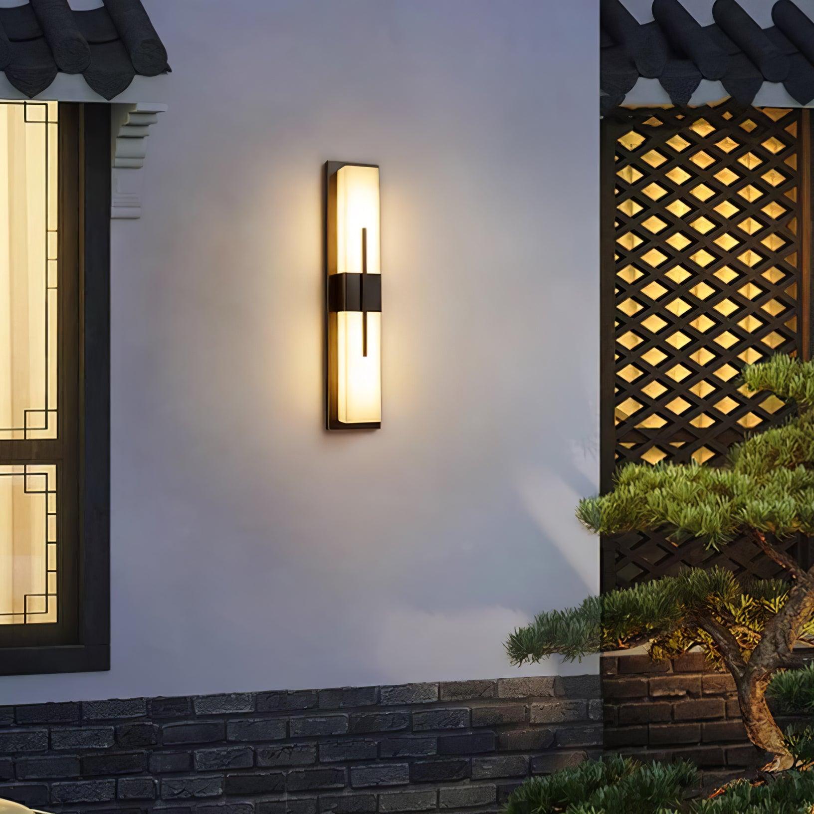 Outdoor Wall Light | Stainless Steel & Acrylic | Set of 2