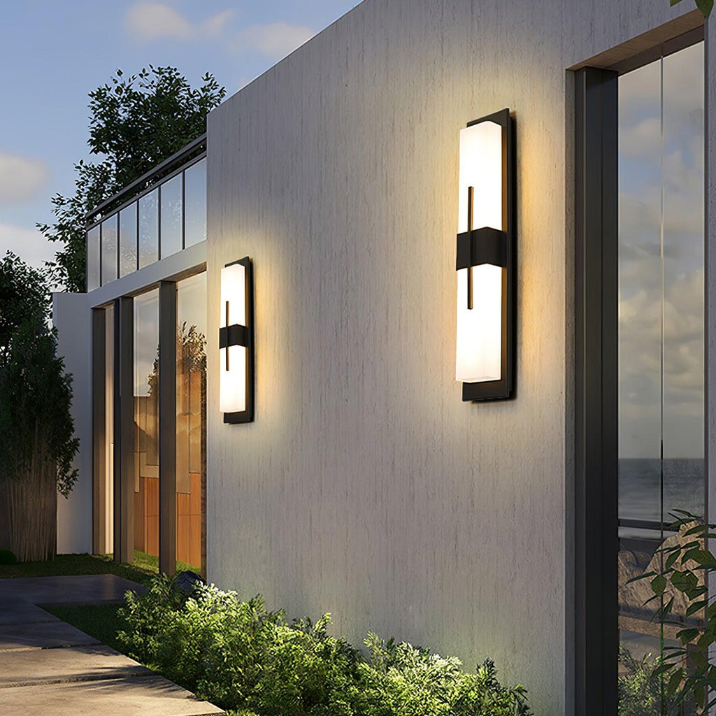 Outdoor Wall Light | Stainless Steel & Acrylic | Set of 2