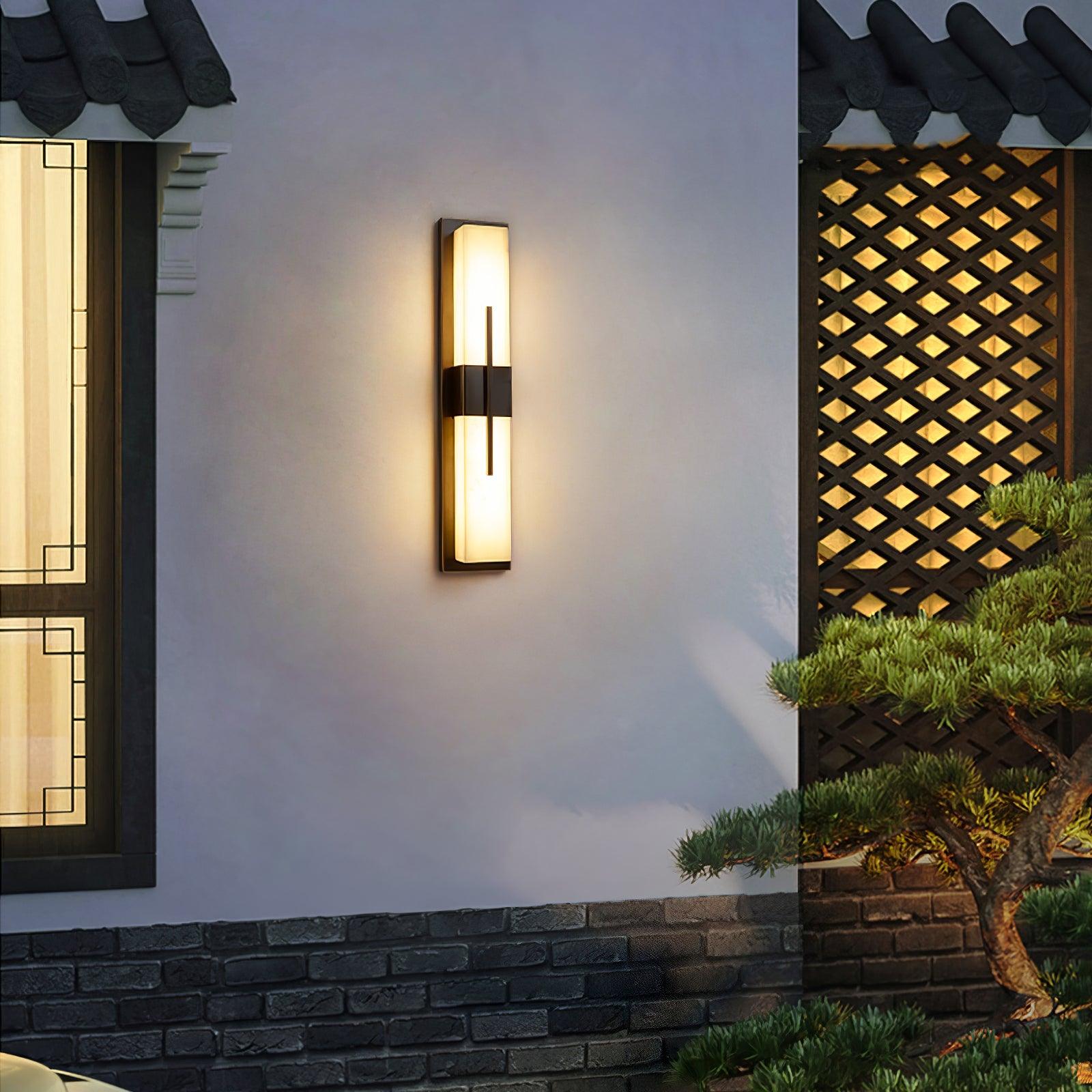 Outdoor Wall Light | Stainless Steel & Acrylic | Set of 2