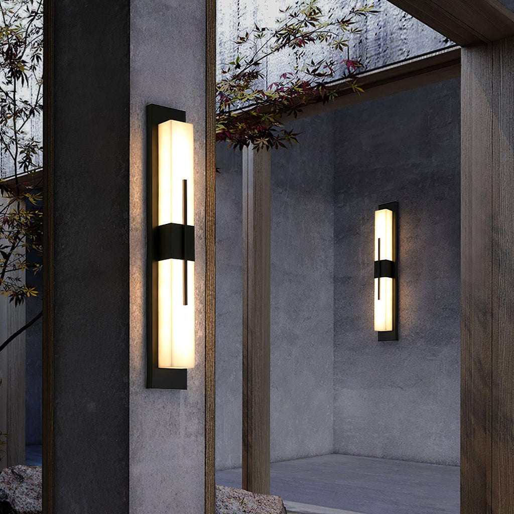 Outdoor Wall Light | Stainless Steel & Acrylic | Set of 2