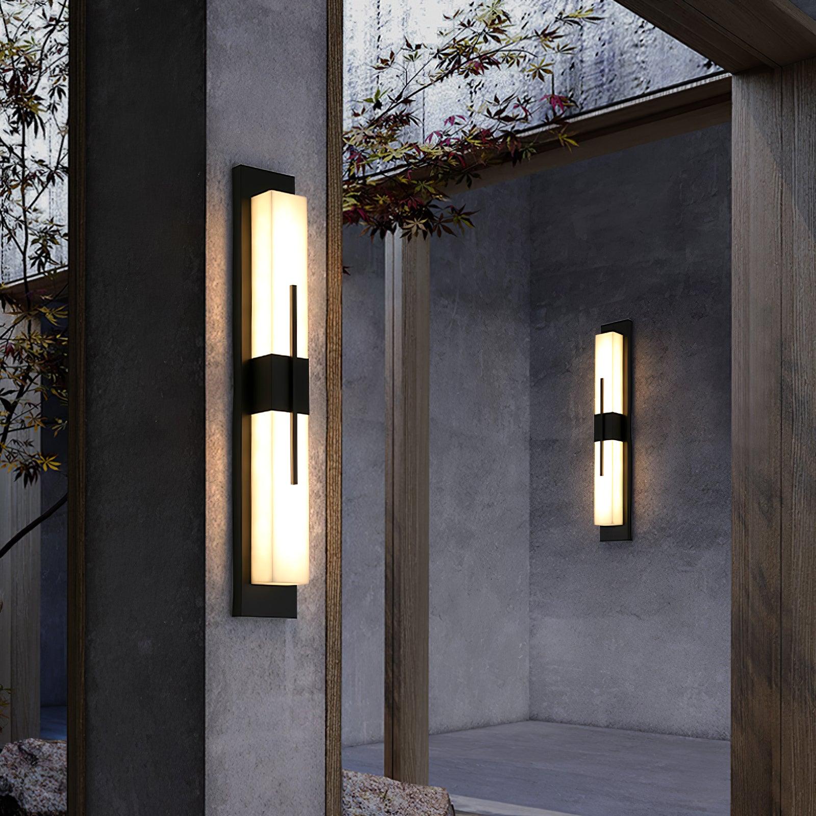 Outdoor Wall Light | Stainless Steel & Acrylic | Set of 2