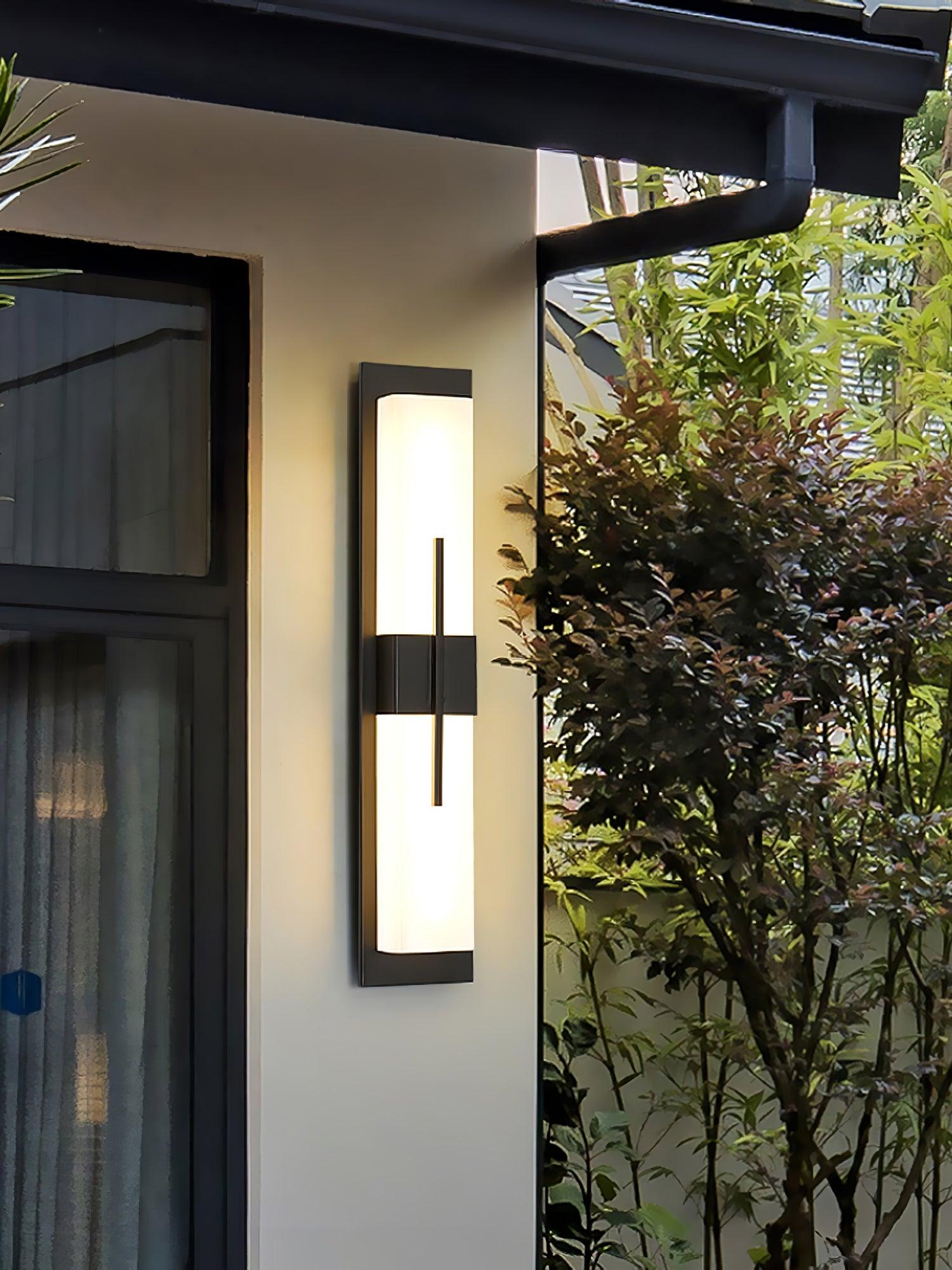 Outdoor Wall Light | Stainless Steel & Acrylic | Set of 2