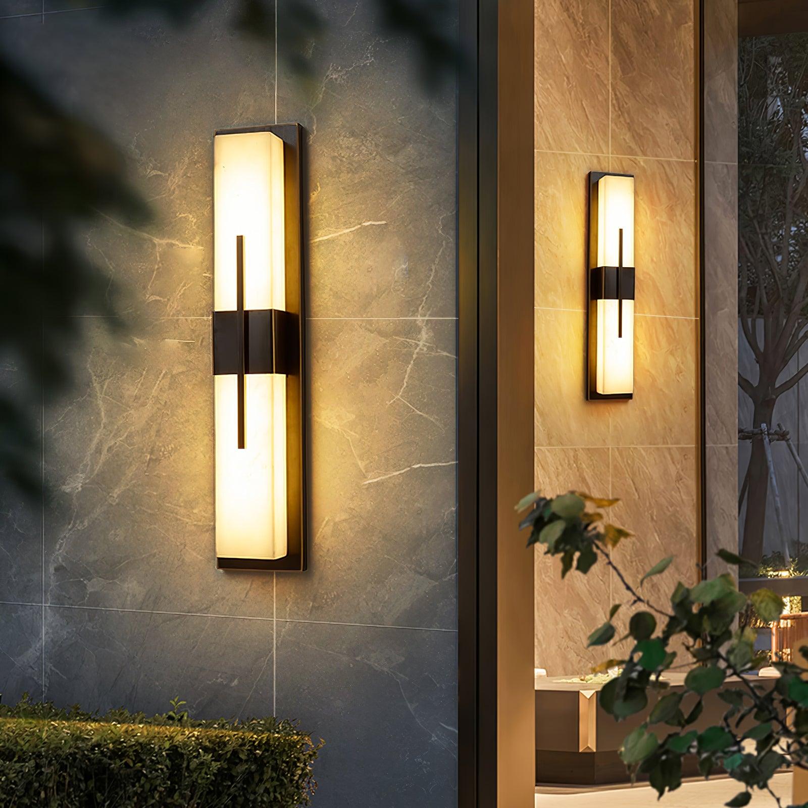 Outdoor Wall Light | Stainless Steel & Acrylic | Set of 2
