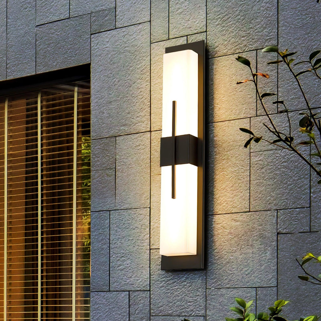 Outdoor Wall Light | Stainless Steel & Acrylic | Set of 2