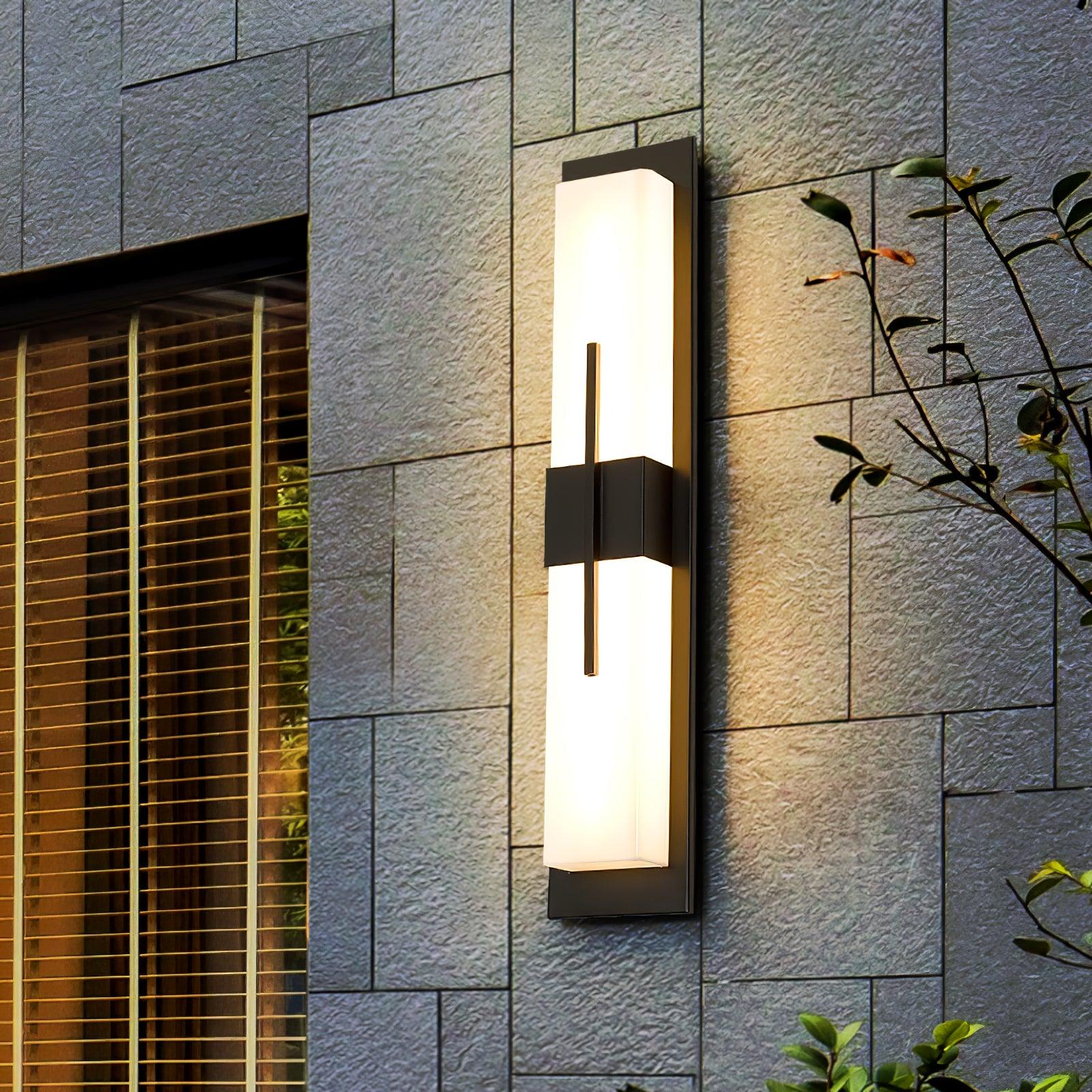 Outdoor Wall Light | Stainless Steel & Acrylic | Set of 2
