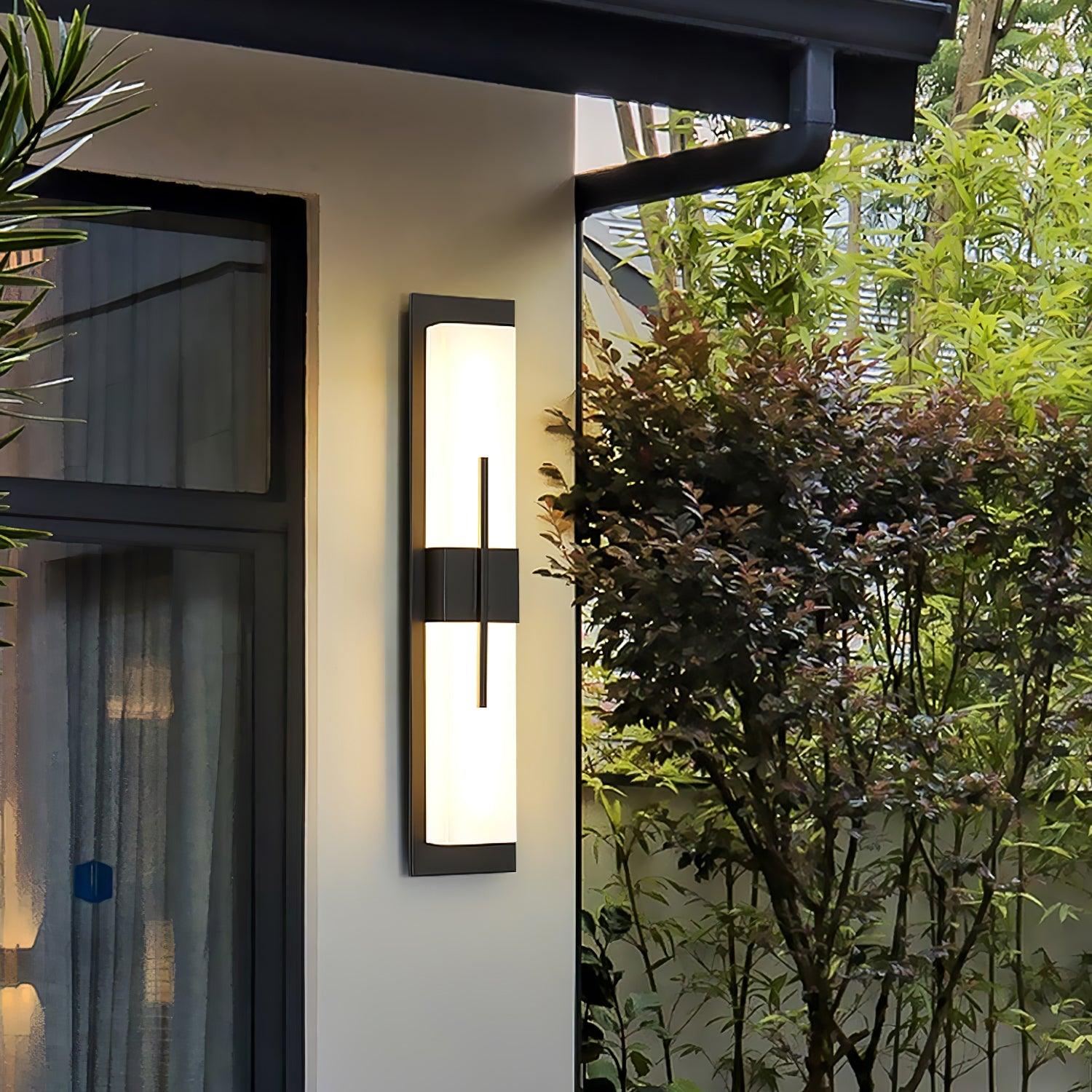 Outdoor Wall Light | Stainless Steel & Acrylic | Set of 2