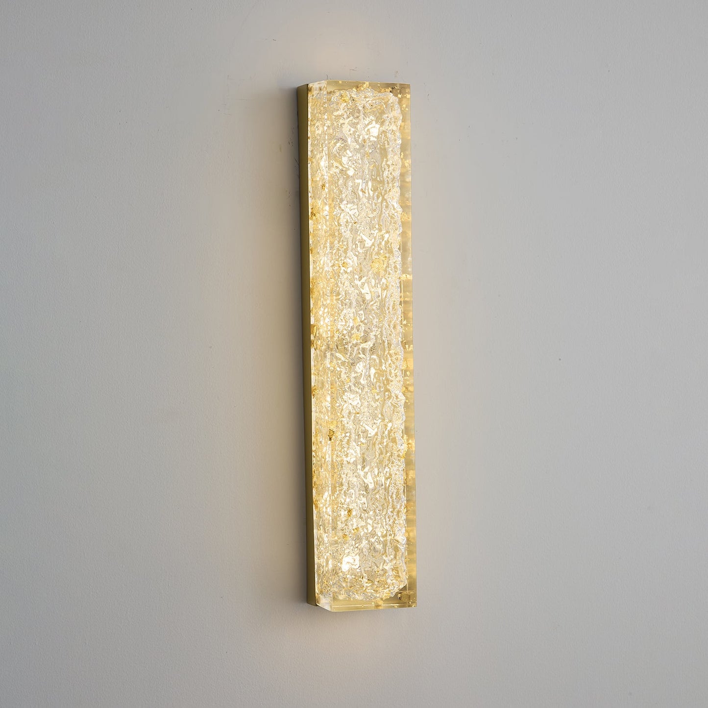 Rectangle Wall Lamp | Brass & Resin | 33cm or 50cm