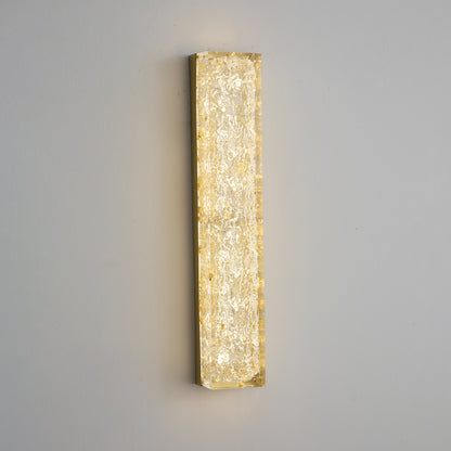 Rectangle Wall Lamp | Brass & Resin | 33cm or 50cm